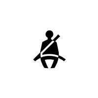Témoin d’alerte de non-port de la ceinture conducteur et, suivant véhicule, de la ceinture passager avant.